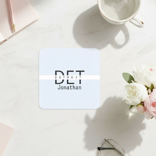 Detroit Michigan Personalised Sticker