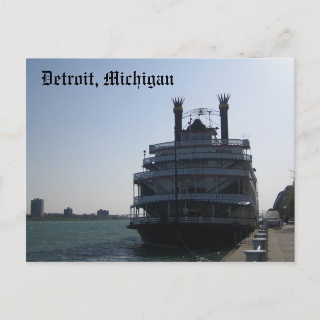 Detroit, Michigan Postcard (Front)
