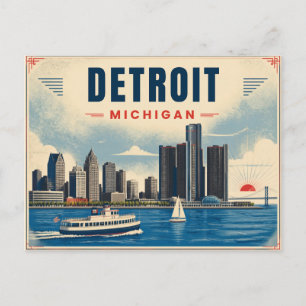 Detroit Michigan Postcard