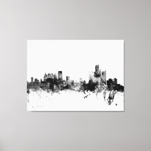 Detroit Michigan Skyline Canvas Print