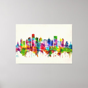 Detroit Michigan Skyline Canvas Print