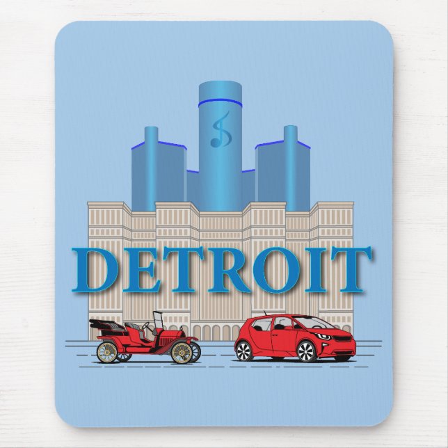 Detroit Michigan United States Mouse Pad (Front)