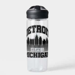 Detroit,Michigan Water Bottle