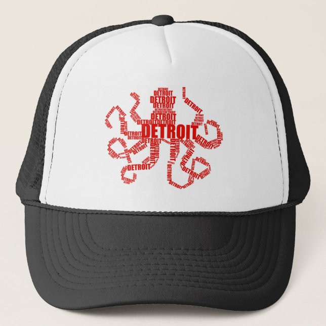 Detroit Octopus Trucker Hat (Front)