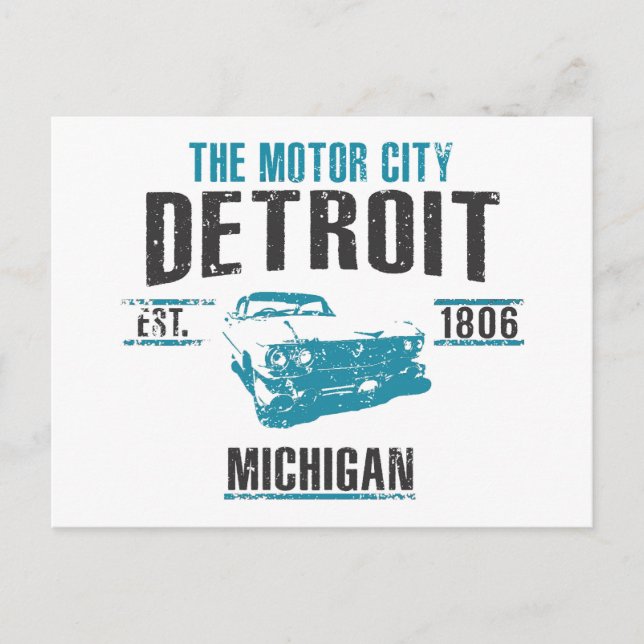 Detroit Postcard (Front)