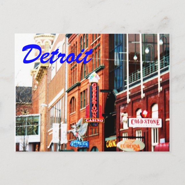 Detroit Postcard1 Postcard (Front)
