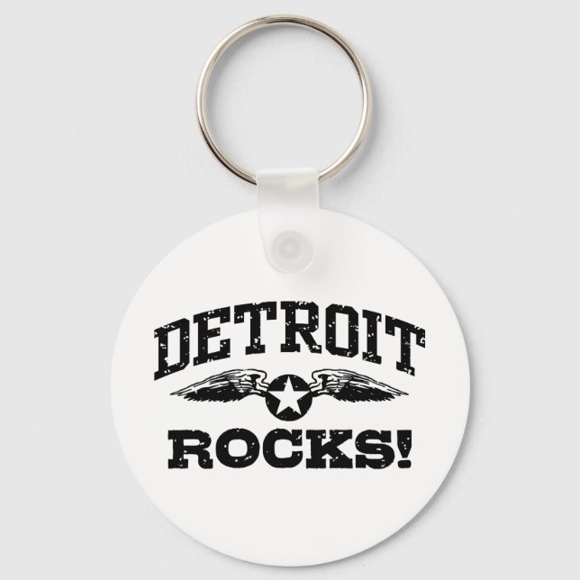 Detroit Rocks Key Ring (Front)