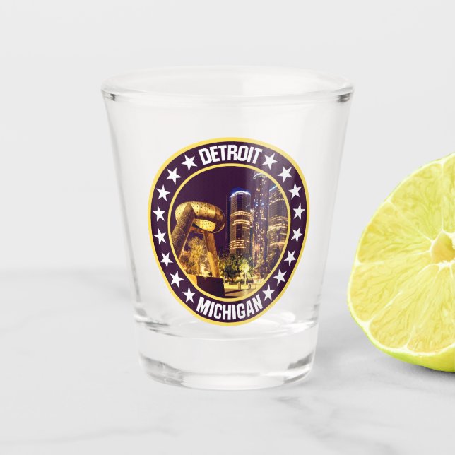 Detroit                                            shot glass (Front)