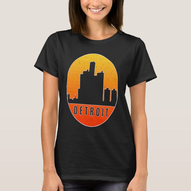 Detroit Skyline  3 T-Shirt (Front)