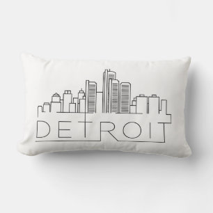 Detroit Skyline Lumbar Cushion