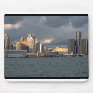 Detroit Skyline Mouse Pad