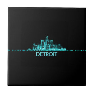 Detroit Skyline Tile