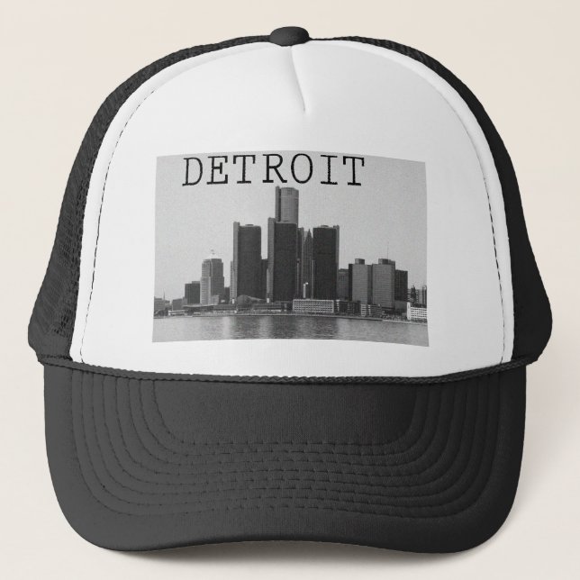 Detroit Skyline Trucker Hat (Front)