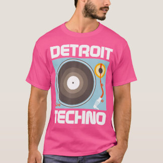 Detroit Techno House Music Festival Record Edm Dj T-Shirt