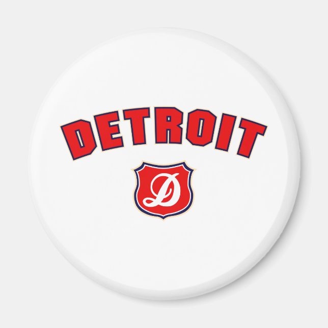 Detroit Throwback Magnet (Front)