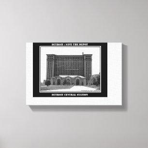 Detroit Train Station Canvas Print