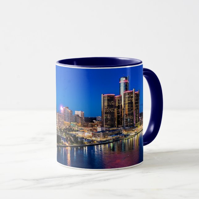 Detroit Twilight Mug (Front Right)