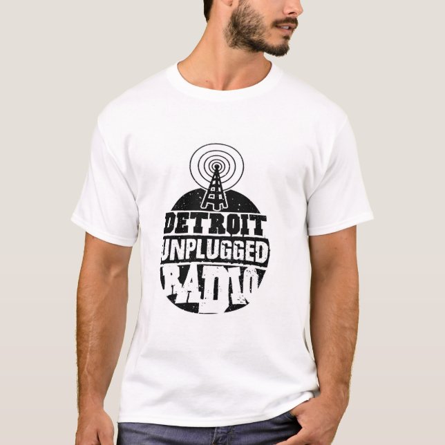 Detroit Unplugged Shirt (white) (Front)
