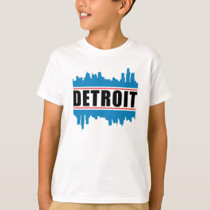 Detroit USA City Cityscape Skyline Funny Gift Idea T-Shirt