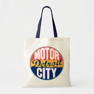 Detroit Vintage Label Tote Bag