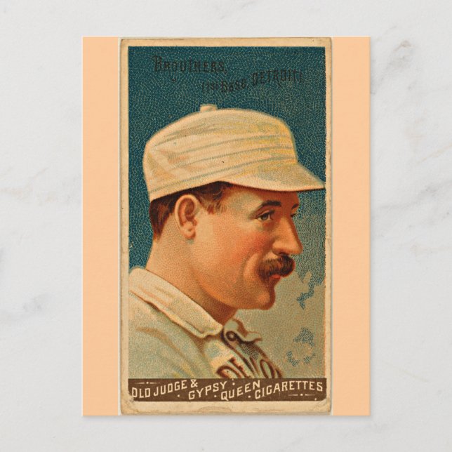 Detroit Wolverines, 1888, Vintage Baseball Card (Front)