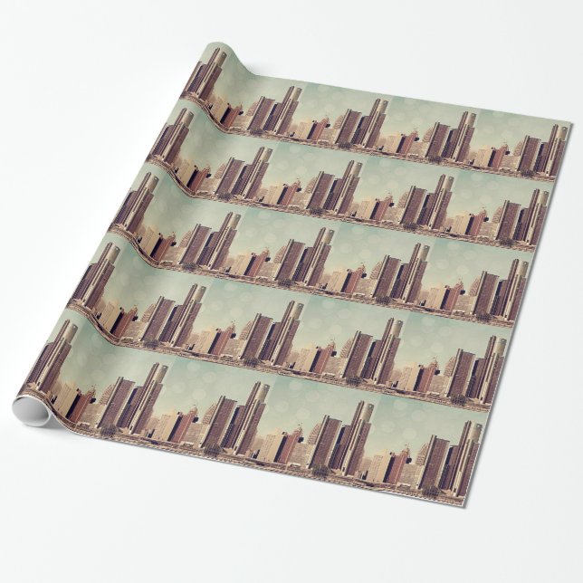 DETROIT WRAPPING PAPER (Unrolled)