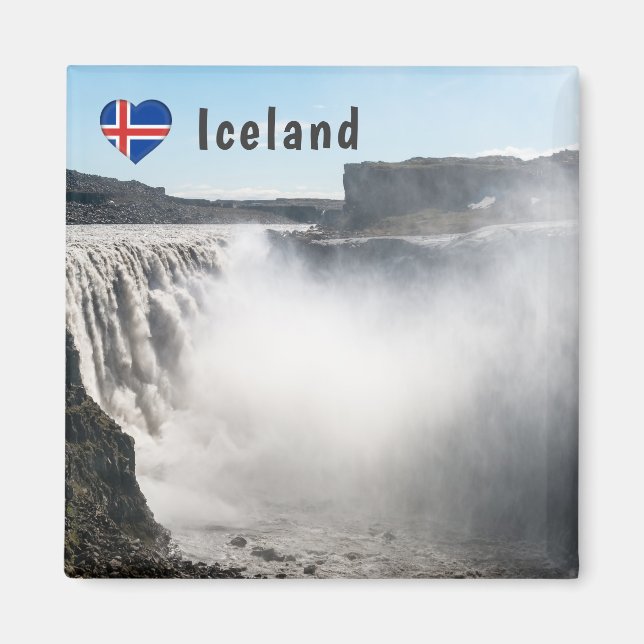 Dettifoss Waterfall in Vatnajokull NP - Iceland Magnet (Front)