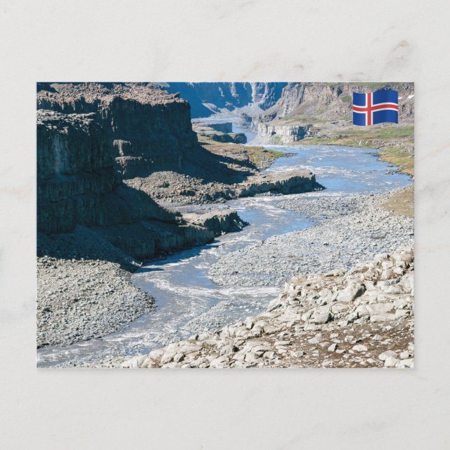 Dettifoss Waterfall in Vatnajokull NP - Iceland Postcard (Front)