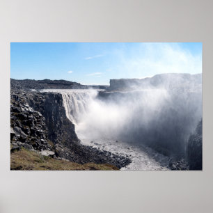 Dettifoss Waterfall in Vatnajokull NP - Iceland Poster