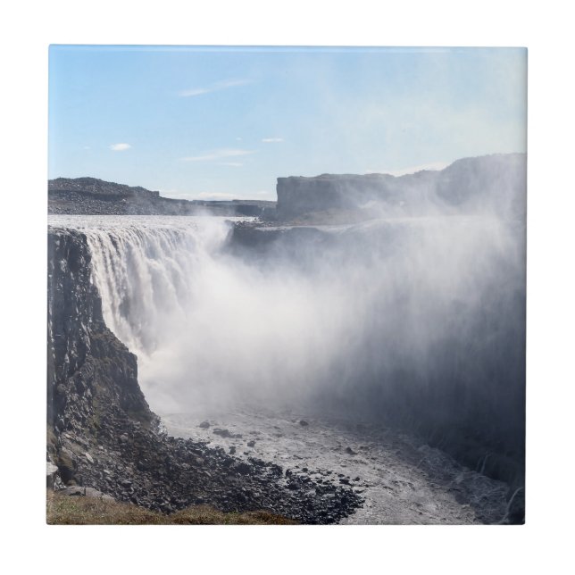 Dettifoss Waterfall in Vatnajokull NP - Iceland Tile (Front)