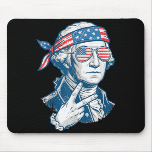 Deuces Founding Father Funny Vintage 4th Of July Mouse Pad