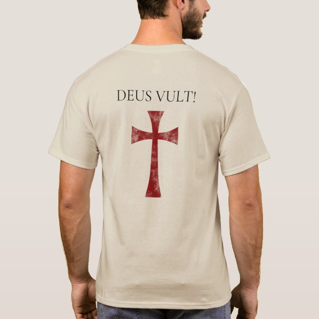 Deus Vult, Faded T-Shirt (Back)