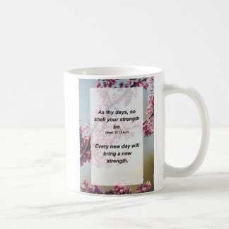 Deut. 33:25 As thy day, so shall your strength be Coffee Mug