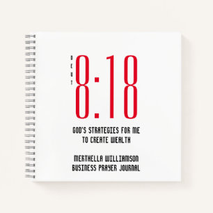 DEUT 8v18 Personalised Business Prayer Journal