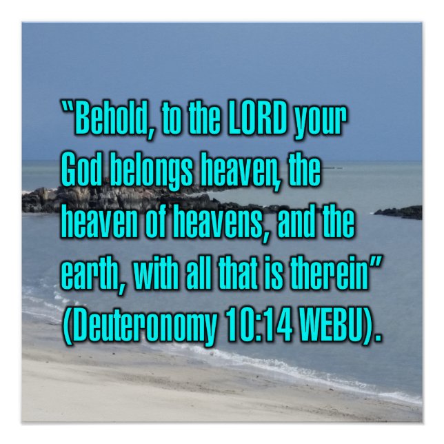 Deuteronomy 10:14 WEBU Poster (Front)