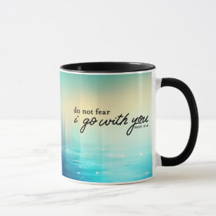 Deuteronomy 31:6 Do Not Fear Bible Verse Blue  Mug