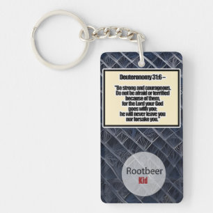 Deuteronomy 31:6 keychain
