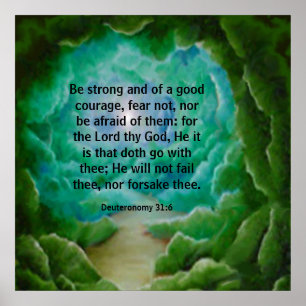 Deuteronomy 31:6 poster