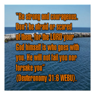 Deuteronomy 31:6 WEBU Poster