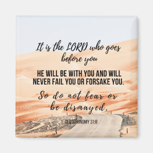 Deuteronomy 31:8 2" magnet