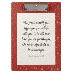 Deuteronomy 31:8 Bible Verse Image Clipboard
