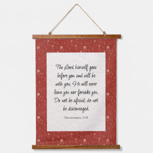Deuteronomy 31:8 Bible Verse Image  Hanging Tapestry