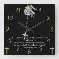  Deuteronomy 31:8 hand holding cross  
