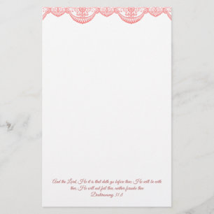 Deuteronomy 31:8 stationery