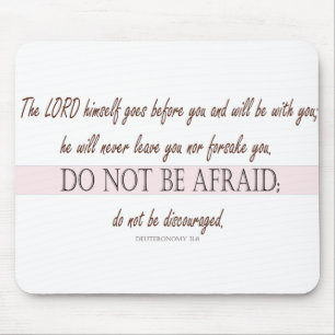 Deuteronomy 31:8 The Lord Goes Before You Mouse Pad