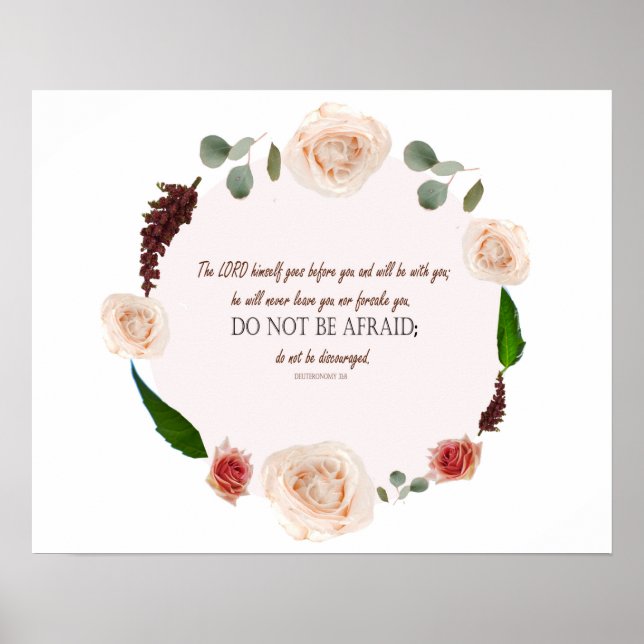 Deuteronomy 31:8 The Lord Goes Before You Poster (Front)