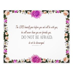Deuteronomy 31, Do Not Be Afraid, Photo Print