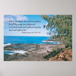 Deuteronomy 32:4 Scripture Print