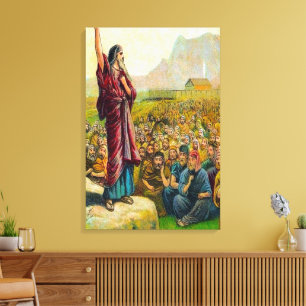 Deuteronomy 6:1-9 Love and Obey God Canvas Print