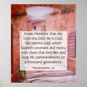 Deuteronomy 7:9 poster